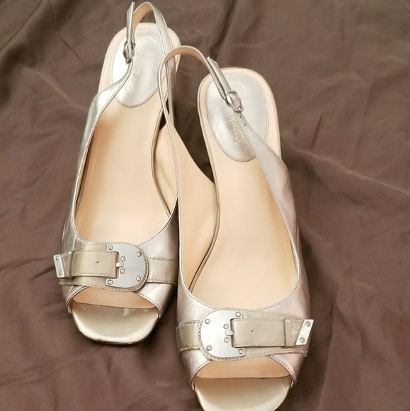 cole haan white heels